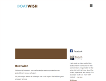 Tablet Screenshot of boatwish.nl